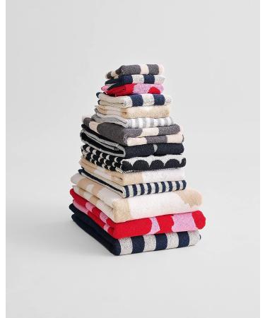 MARIMEKKO Kaksi Raitaa Terry Cotton Washcloth - Soft and Absorbent - Buy Online on GoSupps.com