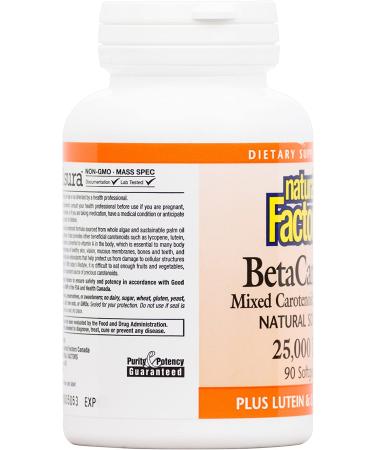 Natural Factors BetaCareAll 25000 IU - 90 Softgels | High-Potency Vitamin A Supplement - Buy Online on GoSupps.com