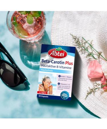 Buy Abtei Beta-Carotene Plus - Skin-Active B Vitamins 50 Capsules | Boost Skin Health | International Shipping - Buy Online on GoSupps.com