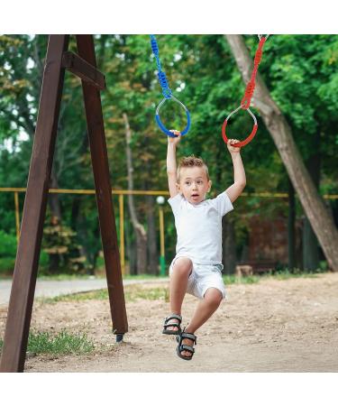 Get Out! 7pc Colorful Gymnastic Rings - Ninja Line Attachment for Swing Set and Jungle Gym - Buy Online on GoSupps.com