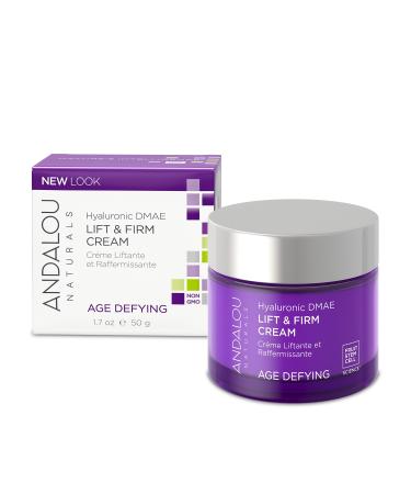 Andalou Naturals Lift & Firm Cream Hyaluronic DMAE 1.7 oz (50 g)
