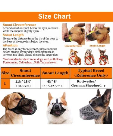 Breathable Mesh Dog Muzzle - Adjustable Nylon Muzzle for Small to XL Dogs - Safety Straps & Comfort Fit - Black - Buy Online on GoSupps.com