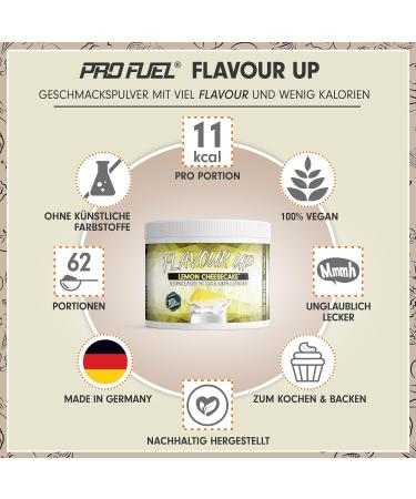 Tasting Powder Lemon Cheesecake 250g - Low-Calorie Flavoring for Food & Drinks - Only 11 kcal/Portion - Versatile & Delicious! - Buy Online on GoSupps.com