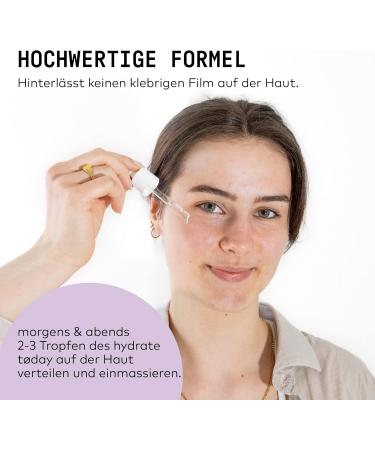 N hydrate today Hyaluronic Serum 4D Hyperdration & Ectoin - Face Serum Moisturises Hyaluronic Acid Serum for Dry Mature Skin Fragrance-Free Vegan 20 ml - Buy Online on GoSupps.com