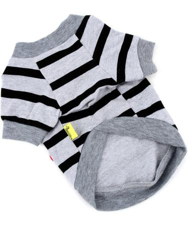Shop Paidful Striped Dog Shirt for Small & Medium Dogs - Breathable Tank Tops with Red Heart for Summer Adventures | XL Size (Back: 45cm Breast: 53cm) - Buy Online on GoSupps.com