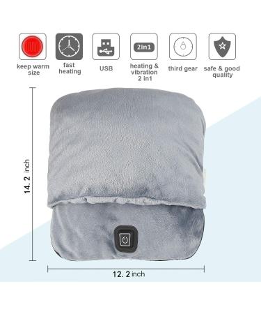 Buy Electrically Heated Foot Warmer with Massage Fast Heating Adjustable Settings Flannel Fleece Perfect for Men & Women - Buy Online on GoSupps.com