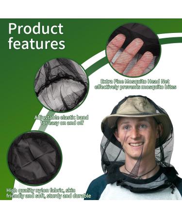6PCS Mosquito Head Net Extra Fine Bug Head Net Lightweight Durable Face Netting Head Net Mesh for Hiking Fishing Hunting Camping Backpacking - Buy Online on GoSupps.com