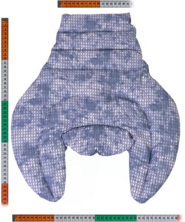 Neck Horns HWS - Therapeutic Rapeseed Seed Pillow for Neck Shoulders & Back | Thermal Warming Pillow in Used Look Gray-Blue - Perfect for Relaxation & Pain Relief - Buy Online on GoSupps.com