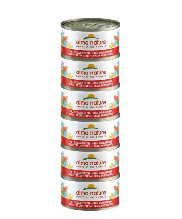 Almo Nature Megapack wet cat food - chicken and shrimp - pack of 6 (6x70g) - Buy Online on GoSupps.com