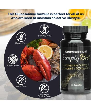 Glucosamine 500mg & Chondroitin 400mg | 60 Capsules | SimplySupplements - Buy Online on GoSupps.com