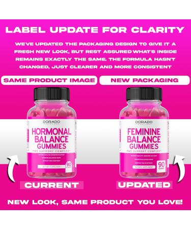 Hormone Balance Gummies for Women | PMS Relief & Natural Support - 90 Gummies with Cranberry Dong Quai & Chasteberry - Buy Online on GoSupps.com
