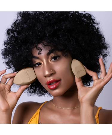 XXL Make-Up Body Sponge and Cosmetic Sponge Set - Luvia Cosmetics - Makeup Blender Elegance Coffee - Buy Online on GoSupps.com