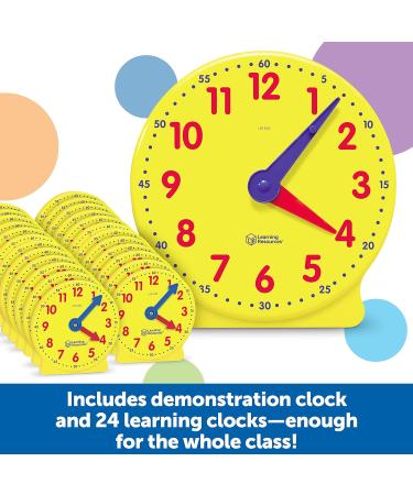 Buy Learning Resources Big Time Classroom Clock Set - Enhance Time-Telling Skills | Fast International Shipping - Buy Online on GoSupps.com