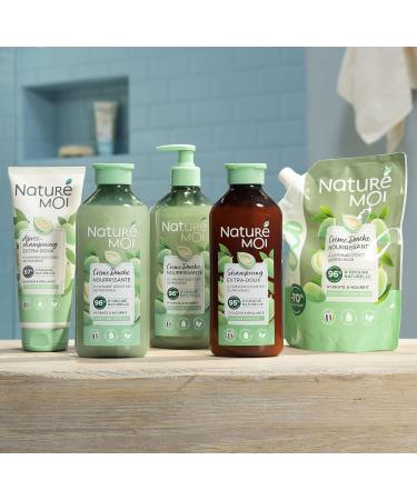 Natur moi - Eco-refill Extra Gentle Shampoo Normal Hair Sulfate-Free Organic Sweet Almond Care Softness and Shine 95% Natural Origin 500 ml Made in France - Buy Online on GoSupps.com