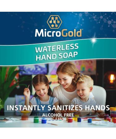 MicroGold Alcohol-Free Hand Sanitizer & Foaming Antibacterial Soap | Made in USA | 4oz - Kills 99.9% of Germs - Buy Online on GoSupps.com