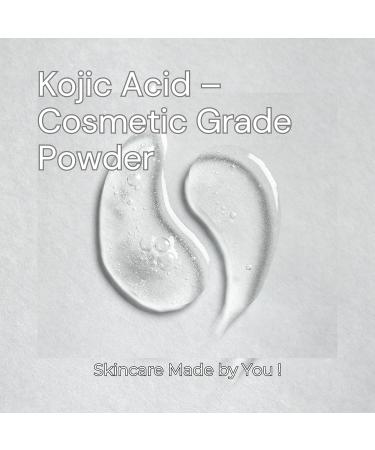 JustGlow Kojic Acid Powder Cosmetic Grade 20g for DIY Skin Care Creams and Serums Skin Lightening Brightening and Even Tone Enhancer - Buy Online on GoSupps.com