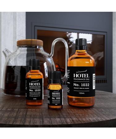 AirScent Hotel Diffuser Oil No. 1032 - Bergamot Green Tea Balsamic Notes - Hotel Scent Dupe - Fragrance Oil for Ultrasonic and Waterless Diffusers and Crafting - 10 mL 0.34 fl oz Glass Bottle 0.34 Fl Oz (Pack of 1) - Buy Online on GoSupps.com