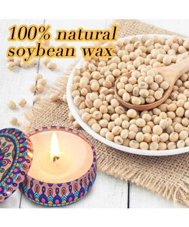 Aromatherapy Gift Set - 6-Pack Fragrance Candles with Rose Lavender Vanilla & More | Natural Soy Wax | Relaxing Stress Relief & Travel Gifts for Women - Buy Online on GoSupps.com