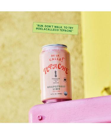 De La Calle Tepache - Naturally Fermented Pineapple Beverage  Antioxidant Rich  Certified Organic  Fermented  Low Sugar (Core Variety Pack) - Buy Online on GoSupps.com