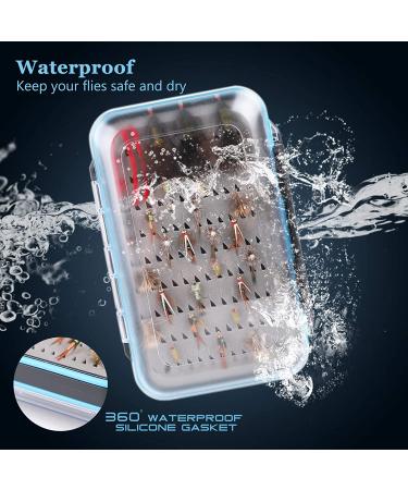 MAXIMUMCATCH Two-Sided Waterproof Fly Fishing Box | Easy Grip Foam | Multiple Sizes | Large 5.9''x 3.8''x 1.77 - Buy Online on GoSupps.com