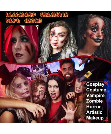 Special Effects SFX Makeup Kit - Bruise Face & Body Palette Scar Wax Fake Blood Spray & Sponges for Halloween Cosplay - Buy Online on GoSupps.com