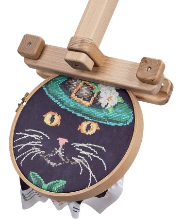 Needlework Floor-Standing Type Stand Made of Natural Organic Beech Wood Tapestry Cross Stitch Embroidery Frame Holder - Buy Online on GoSupps.com