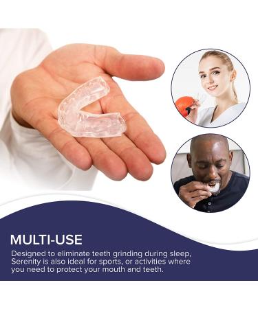 Serenity Bruxism Night Sleep Aid - Customizable Boil and Bite Mouthpiece Guard - Buy Online on GoSupps.com