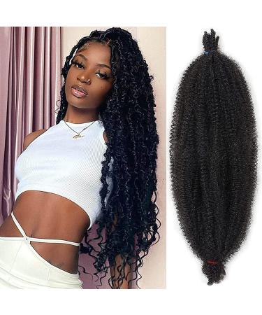 Xtrend 30 Inch Pre-Separated Springy Afro Twist Hair 8 Packs Spring Twist Hair For Distressed Soft Locs Natural Black Synthetic Hair Extension For Women 30 Inch (Pack of 8) 1B#