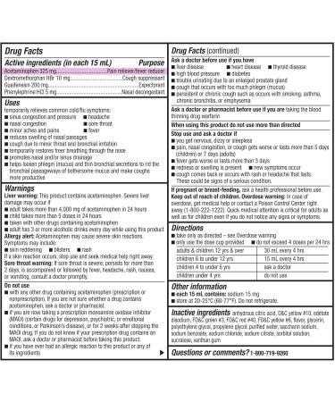 GoodSense Daytime Honey Flavor Severe Cold and Flu Relief Liquid Medicine - Buy Online on GoSupps.com