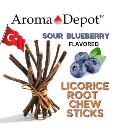 Aroma Depot Grape 4 oz. Flavored Licorice Root Chew Sticks for Humans. 100% Pure Natural | Oral Health & Fresh Bearth | Individual Sticks are 6.5-7 inches long. Glycyrrhiza Glabra From Turkey - Buy Online on GoSupps.com