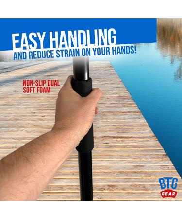 BTG GEAR Marine-Grade Telescoping Boat Pole | 5' to 8.5' w/Removable Hook | Extra-Strong Aluminum | For Boats up to 40ft - Buy Online on GoSupps.com