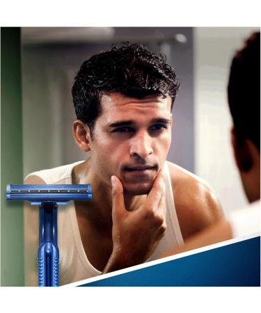 Gillette Blue II Fixed Head Disposable Razors - Pack of 10 | International Shipping Available - Buy Online on GoSupps.com