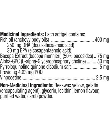Prairie Naturals Neuro Force with PQQ Bacopa and Alpha GPC Softgel - 60 Count Unflavored 60 count (Pack of 1) - Buy Online on GoSupps.com