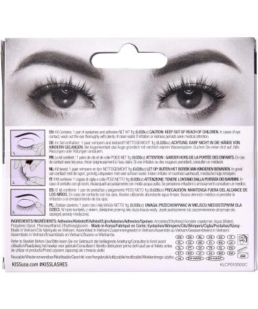 KISS Lash Couture Triple Push Up Collection 1 Pair of False Lashes Corset 3D Volume False Eyelashes Cruelty-Free Reusable includes Lash Glue - Buy Online on GoSupps.com