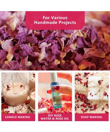 June Fox Dried Rose Petals 1 Pound - Fragrant Petals for Rose Water, Bath Bombs, Soap, Candle Making & Sachets - Pure Natural Red Rose - Buy Online on GoSupps.com