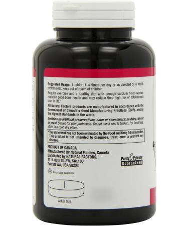 Natural Factors - Calcium Factor+ Citrate 350mg 90 Tablets - Buy Online on GoSupps.com