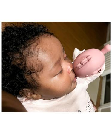 KRA Silicone Baby Teething Toy | BPA Free | Anti Choking Hazard | Handheld Teething Soothing Toy for Infants 3+ Months (Powder Blue) - Buy Online on GoSupps.com