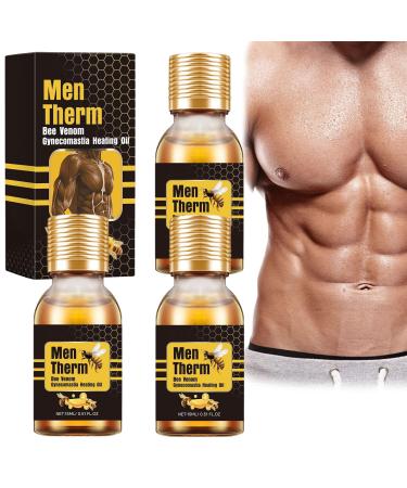 Melatherm Bienengift-Gyn komastie heating oil gyn komastie-tightening oil for men Metherm Bienengift Gel Men Therm Bienenergift Oil Men Therm Bee Engift oil to strengthen the chest muscles (3PCs)