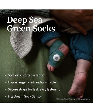 Owlet Accessory Fabric Sock for Smart Sock 3 Baby Monitor  Fits Babies 0 to 18 Months  Deep Sea Green (Sensor and Base Station Not Included) - Buy Online on GoSupps.com