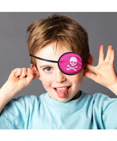SATINIOR Silk Adjustable Eye Patch 4-Pack - Soft Lazy Eye Patches for Adults & Kids - Unicorn Skull Leaves Wave Design - Single Right or Left Pirate Eye Patch with Elastic Strap - Buy Online on GoSupps.com