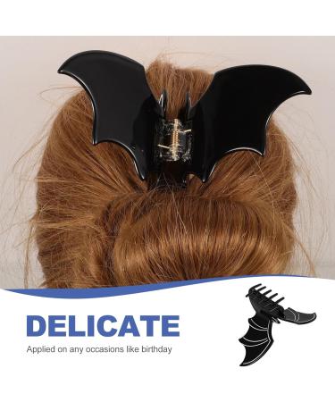 Beavorty Bat Hair Claw Clips Halloween Bat Hair Clamp Acetic Acid Strong Hold Non-slip Hair Barrette Gothic Horror Bat Headwear Hair Styling Accessories Black - Buy Online on GoSupps.com