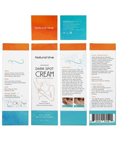 Dark Spot Corrector Cream for Body - Hyperpigmentation Treatment, Brightening & Age Spot Remover - Moisturizes Armpit, Neck, Knees - 2 FL OZ/60ML Orange - Buy Online on GoSupps.com
