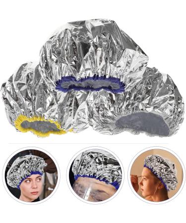 TEHAUX Bonnets de Coloration lastiques en Aluminium 3 Pi ces 30 Cm pour Soins Capillaires Professionnels Salon Coiffure Soin Profond Couleur Al atoire - Buy Online on GoSupps.com