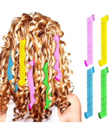 42-Piece No Heat Hair Spiral Curlers Set with 40 Rollers, 2 Styling Hooks - 20cm/8 Inch Curling Rods for Wave Curls - Hair Styling Kit - Buy Online on GoSupps.com