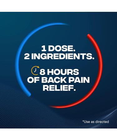 Advil Dual Action Back Pain Caplets - 250mg Ibuprofen & 500mg Acetaminophen for 8 Hours Relief - 72 Count - International Shipping Available - Buy Online on GoSupps.com