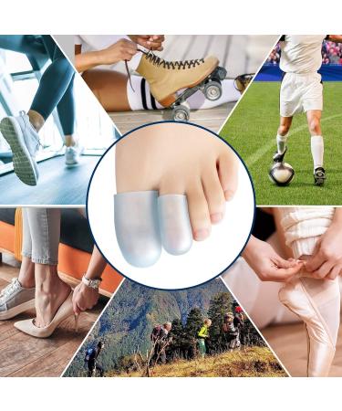 Toe Plugs & Hammer Toe Protectors - 4 Pairs of Silicone Cuffs for Pain Relief from Blisters & Calluses | Best International Shipping - Buy Online on GoSupps.com