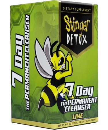 Stinger Detox 7-Day Permanent Drink - Lime Flavor - 8 FL OZ - Buy Online on GoSupps.com
