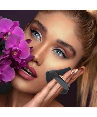 8 PCS Pure Cotton Face Triangle Makeup Puffs - Ultra Soft & Reusable Powder Sponges with Strap for Loose Pressed Body Powder - Ideal for Cosmetic Foundation & Under Eye - Buy Online on GoSupps.com