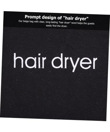 DOITOOL Blow Dryer Bag Hair Canvas Tools Net Supplies Portable Inch Bags*inch Hairdryer for Air Blow Suitcase Travel 33.00X30.00X0.50CM Black - Buy Online on GoSupps.com