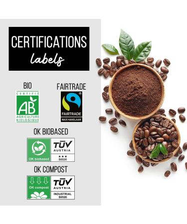 ORIGEENS Nespresso Compatible Capsules | Organic Fairtrade Arabica Coffee Decaffeinated without solvent SOFIA | 60 Biodegradable Compostable Capsules | Artisanal Roasting - Buy Online on GoSupps.com